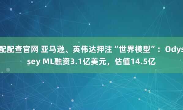 配配查官网 亚马逊、英伟达押注“世界模型”：Odyssey ML融资3.1亿美元，估值14.5亿