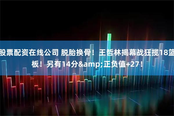 股票配资在线公司 脱胎换骨！王哲林揭幕战狂揽18篮板！另有14分&正负值+27！